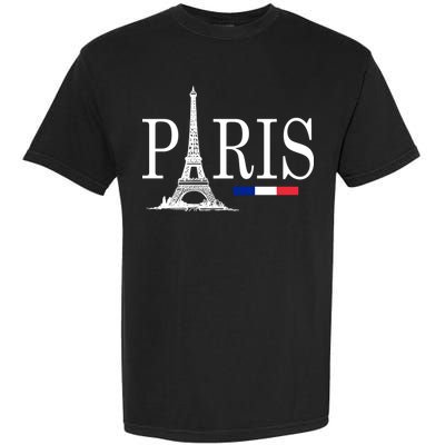 Paris Eiffel Tower Logo Garment-Dyed Heavyweight T-Shirt