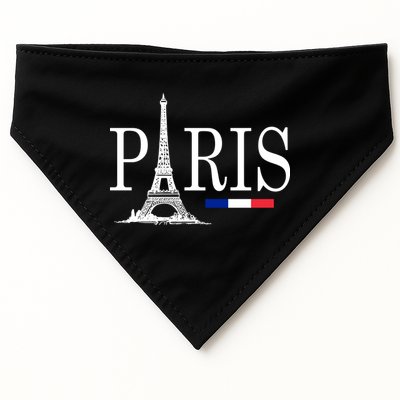 Paris Eiffel Tower Logo USA-Made Doggie Bandana