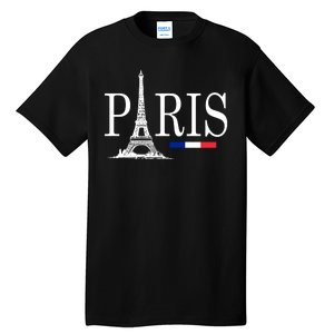 Paris Eiffel Tower Logo Tall T-Shirt