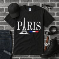 Paris Eiffel Tower Logo Tall T-Shirt