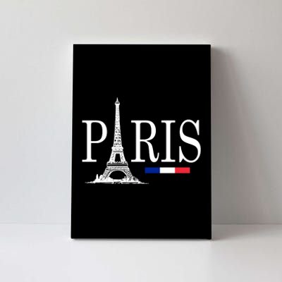 Paris Eiffel Tower Logo Canvas