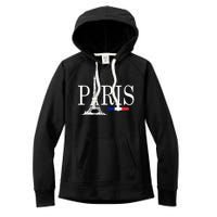 Paris Eiffel Tower Logo Women's Fleece Hoodie