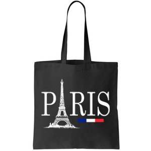 Paris Eiffel Tower Logo Tote Bag