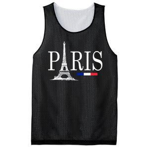 Paris Eiffel Tower Logo Mesh Reversible Basketball Jersey Tank