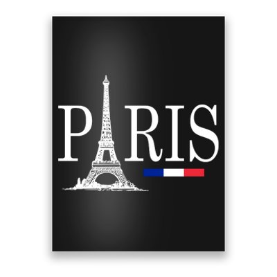 Paris Eiffel Tower Logo Poster