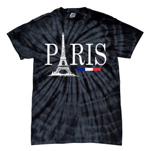 Paris Eiffel Tower Logo Tie-Dye T-Shirt