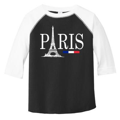 Paris Eiffel Tower Logo Toddler Fine Jersey T-Shirt
