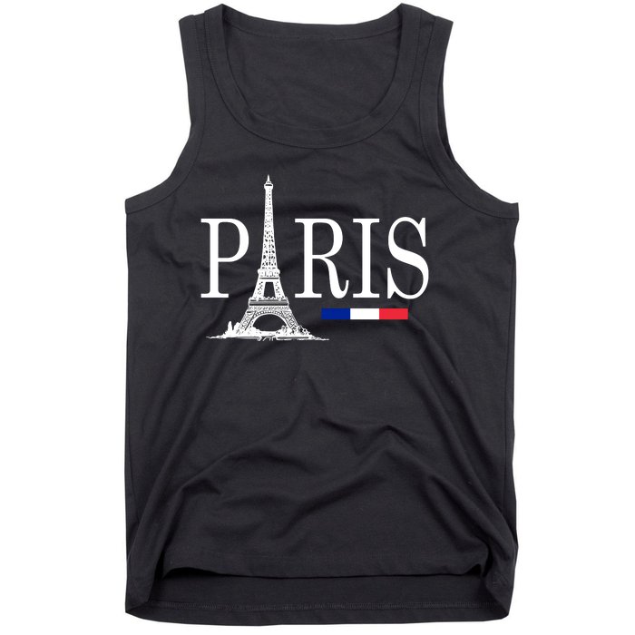 Paris Eiffel Tower Logo Tank Top