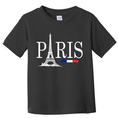 Paris Eiffel Tower Logo Toddler T-Shirt