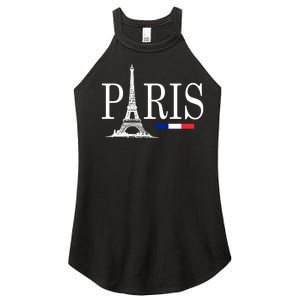 Paris Eiffel Tower Logo Women's Perfect Tri Rocker Tank