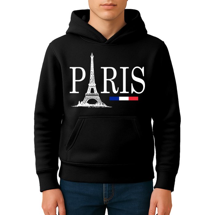 Paris Eiffel Tower Logo Kids Hoodie