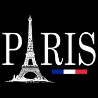 Paris Eiffel Tower Logo Kids Hoodie
