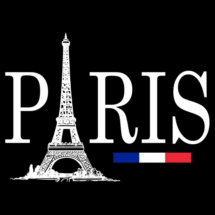 Paris Eiffel Tower Logo Kids Hoodie