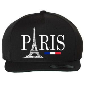 Paris Eiffel Tower Logo Wool Snapback Cap