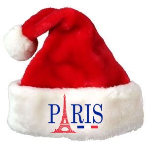 Paris Eiffel Tower Logo Premium Christmas Santa Hat