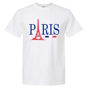 Paris Eiffel Tower Logo Garment-Dyed Heavyweight T-Shirt