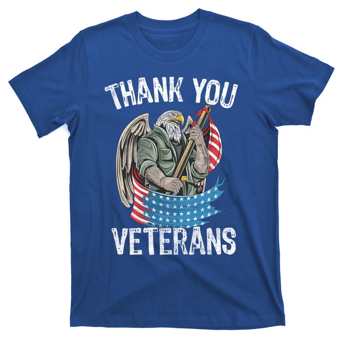 Patriotic Eagle Thank You Veterans Day Meaningful Gift T-Shirt