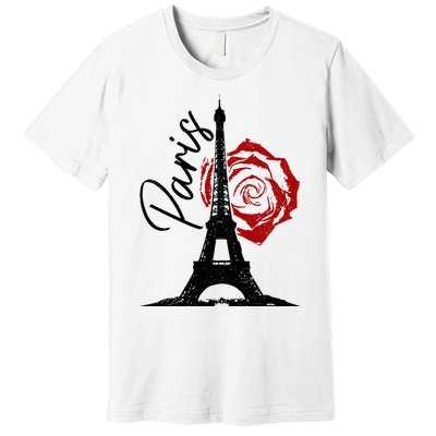 Paris Eiffel Tower France French Vintage Souvenir Premium T-Shirt