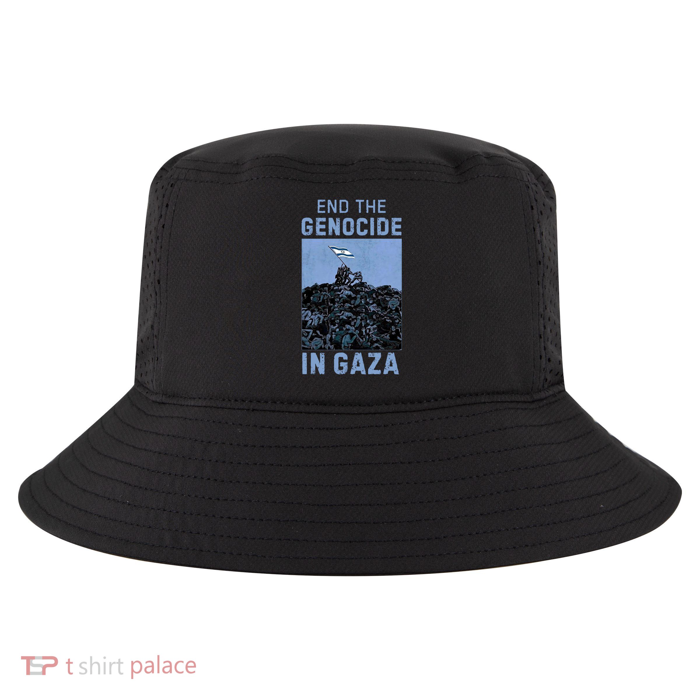 Palestine End the Genocide in Gaza Cool Comfort Performance Bucket Hat