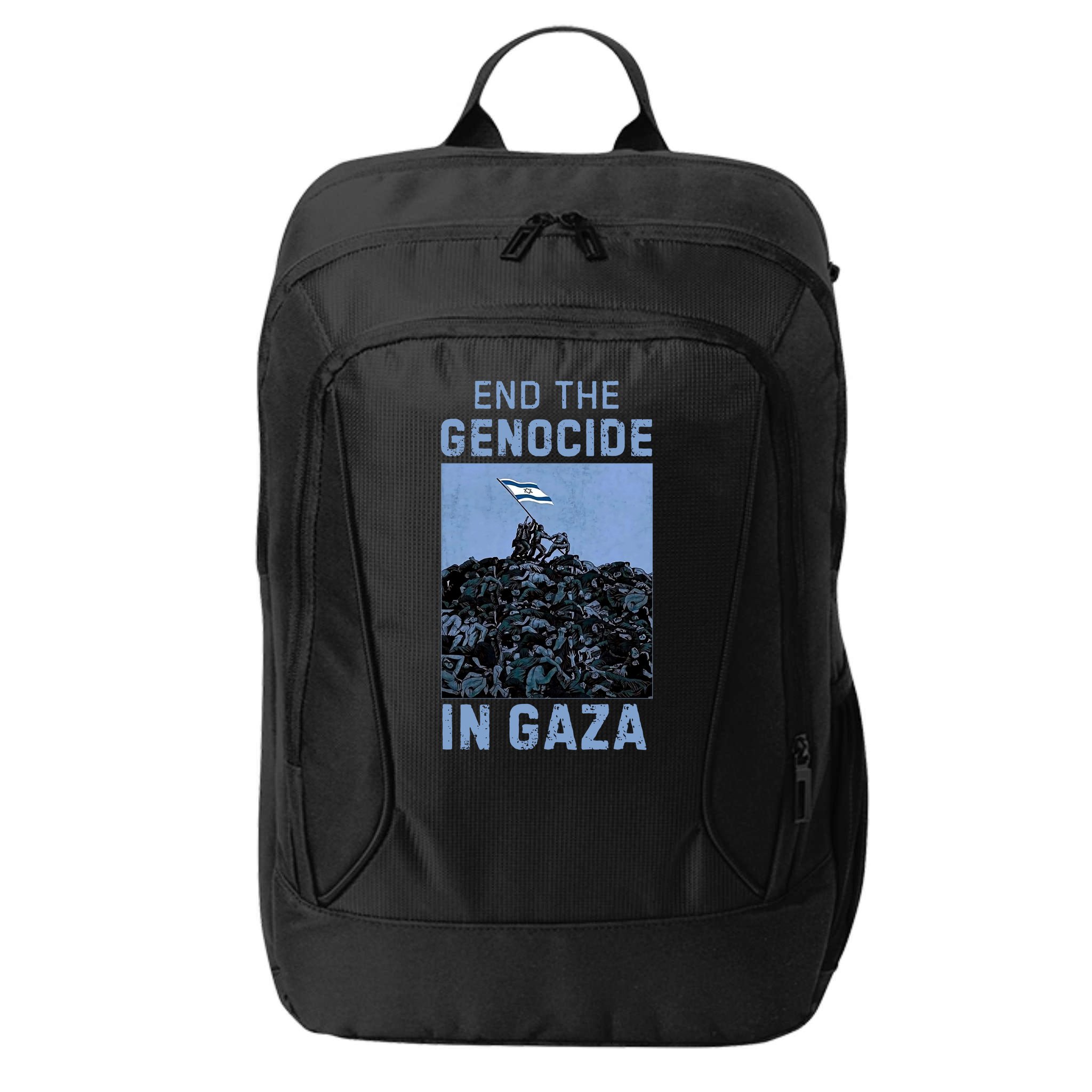 Palestine End the Genocide in Gaza City Backpack