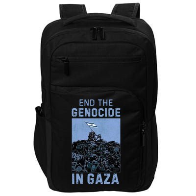 Palestine End the Genocide in Gaza Impact Tech Backpack