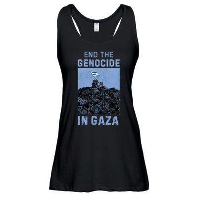 Palestine End the Genocide in Gaza Ladies Essential Flowy Tank