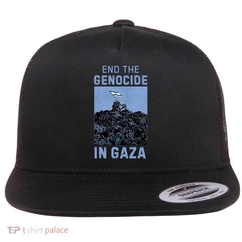 Palestine End the Genocide in Gaza Flatbill Hat