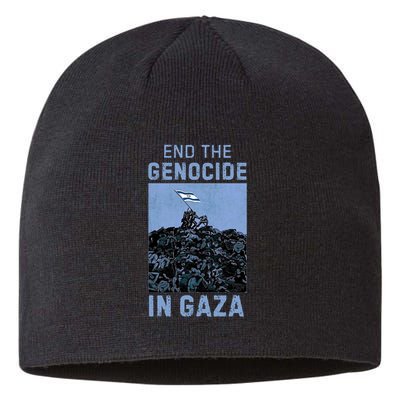 Palestine End the Genocide in Gaza Sustainable Beanie