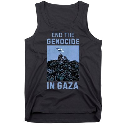 Palestine End the Genocide in Gaza Tank Top