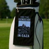 Palestine End the Genocide in Gaza Golf Towel
