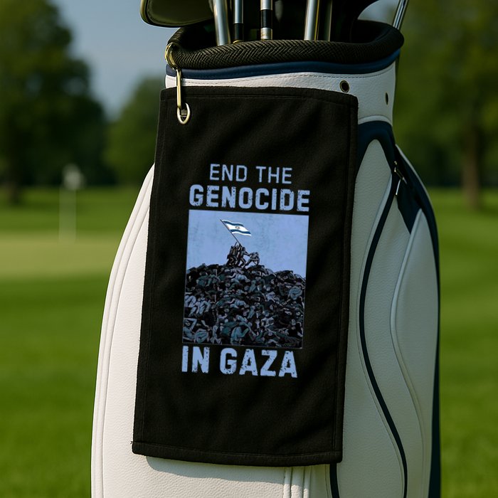 Palestine End the Genocide in Gaza Golf Towel