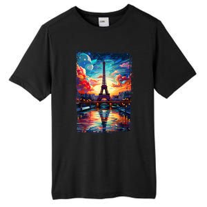 Paris Eiffel Tower I Love Paris Souvenir France Tall Fusion ChromaSoft Performance T-Shirt