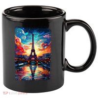 Paris Eiffel Tower I Love Paris Souvenir France 11oz C Handle Ceramic Mug