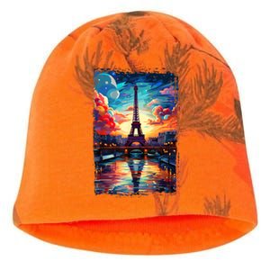 Paris Eiffel Tower I Love Paris Souvenir France Kati - Camo Knit Beanie