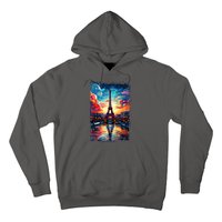 Paris Eiffel Tower I Love Paris Souvenir France Hoodie