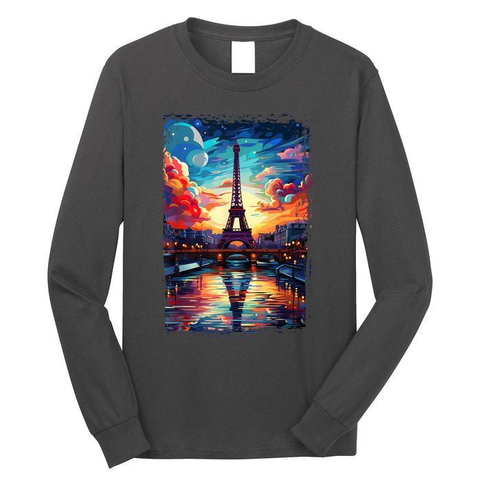 Paris Eiffel Tower I Love Paris Souvenir France Long Sleeve Shirt