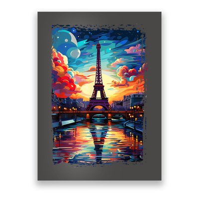 Paris Eiffel Tower I Love Paris Souvenir France Poster