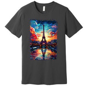 Paris Eiffel Tower I Love Paris Souvenir France Premium T-Shirt