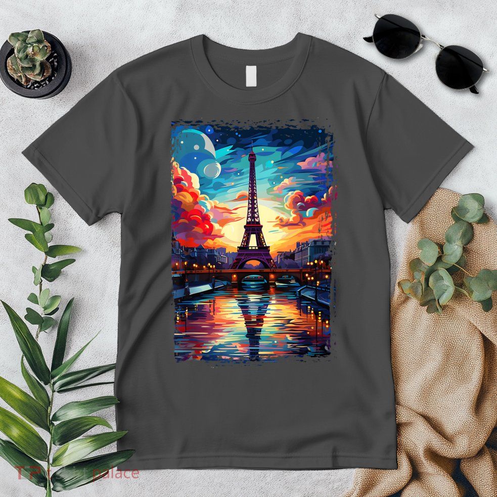 Paris Eiffel Tower I Love Paris Souvenir France Premium T-Shirt