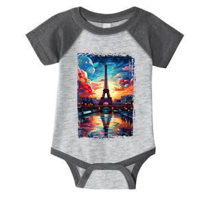 Paris Eiffel Tower I Love Paris Souvenir France Infant Baby Jersey Bodysuit