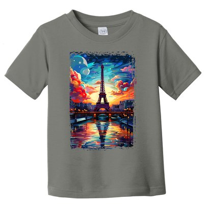 Paris Eiffel Tower I Love Paris Souvenir France Toddler T-Shirt