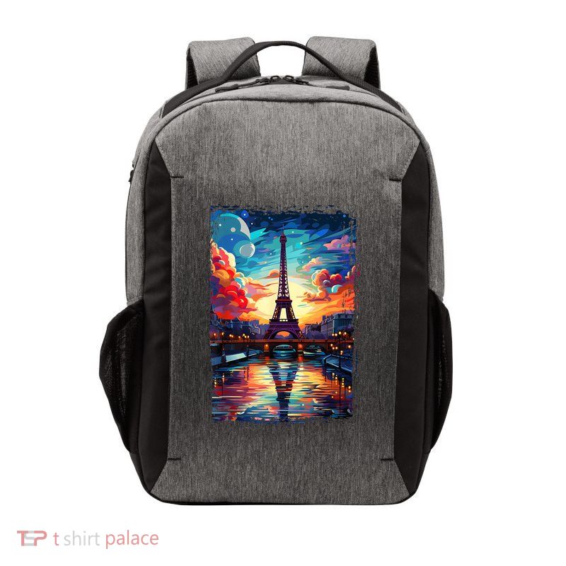 Paris Eiffel Tower I Love Paris Souvenir France Vector Backpack