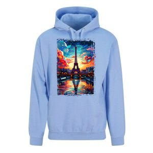 Paris Eiffel Tower I Love Paris Souvenir France Unisex Surf Hoodie