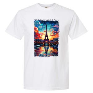 Paris Eiffel Tower I Love Paris Souvenir France Garment-Dyed Heavyweight T-Shirt