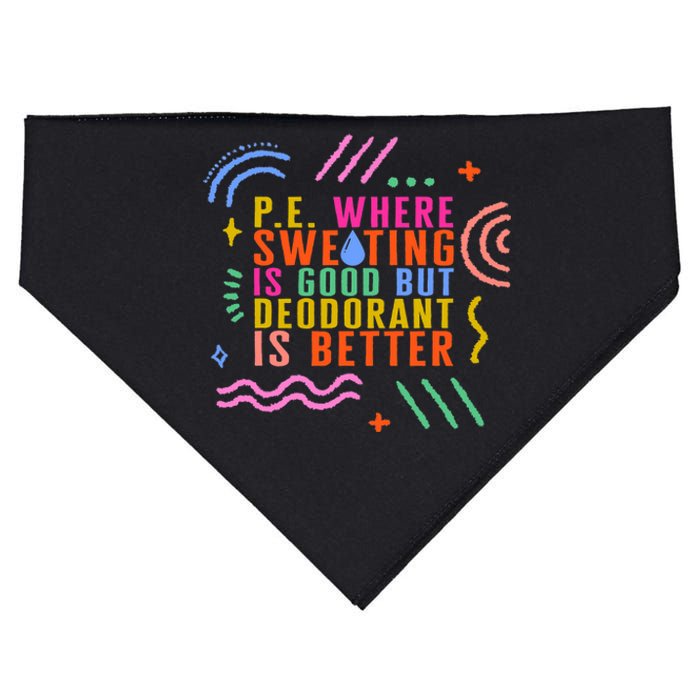 Physical Education Teacher P.E Sweating Good Gym Instructor USA-Made Doggie Bandana