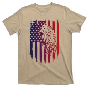 Patriotic Eagle Tee 4th Of July USA American Flag T-Shirt