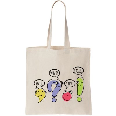 Punctuation English Teacher Gift Wait What Stop It Bag