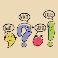 Punctuation English Teacher Gift Wait What Stop It Bag