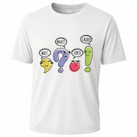 Punctuation English Teacher Gift Wait What Stop It Cooling Performance Crew T-Shirt