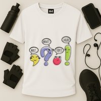 Punctuation English Teacher Gift Wait What Stop It Cooling Performance Crew T-Shirt
